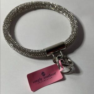 Simply Southern Sparkling Silver Bracelets key ring